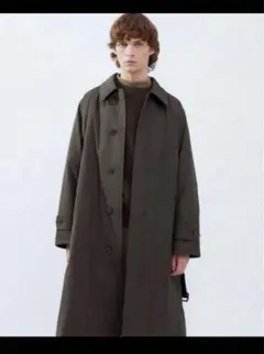 【美品】UNIQLO U パデッドステンカラーコート OLIVE ユニクロ