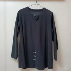 ブラック ノーカラージャケット 韓国製