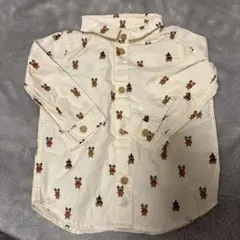 H&M エイチアンドエム　クリスマス柄ワイシャツ　トナカイ 70cm