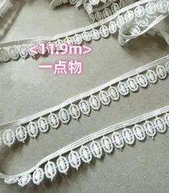 ＜一点物＞＜11.9m＞ドット　水玉　ケミカルレース