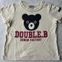 DOUBLE.B クマプリント Tシャツ 80サイズのサムネイル