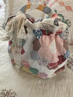 難あり　アンティークキルトトップ　フラワーガーデン　グラニーバッグ リメイク 2025年最新】アンティークキルトトップの人気アイテム - メルカリ