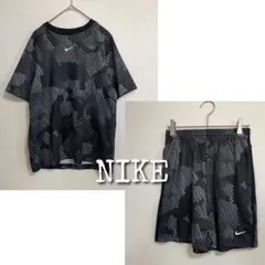 ナイキ　NIKE ドライTシャツ　ショートパンツ　セットアップ　総柄　L