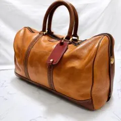 美品 LOEWE ヴィンテージ ボストンバッグ レザー 大容量 ブラウン カデナのサムネイル