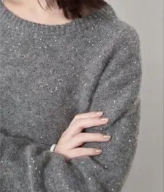 【完売】スローブイエナ　スパンコールニット