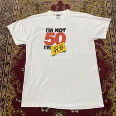 90s シングルステッチ USA製 ファニー メッセージ アート T