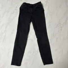 H&M ダークグレー スキニーデニム