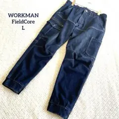 WORKMAN FieldCore 裏起毛 デニムカーゴパンツ ジョガー L防寒