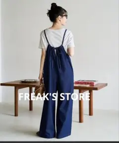デニム サロペット バックリボン FREAK'S STORE