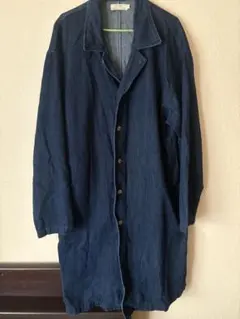 TIMELY WARNING ダークブルー チェスターコート L