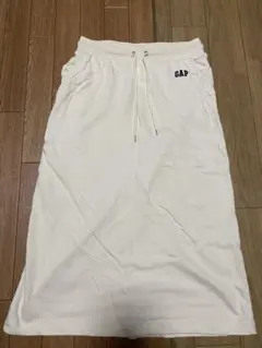 レディース　GAP クリーム色　トレーナー生地　ロングスカート