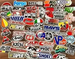 【B】レーシングカー バイク 系 ステッカー 50枚セット!!ボム ステッカー