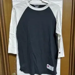 【Champion】チャンピオン 七分シャツ 黒 ブラック　L サイズのサムネイル