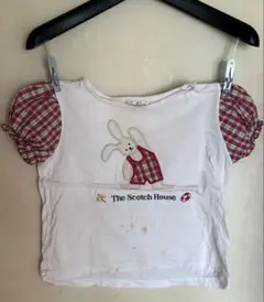 #The Scotch House ウサギ刺繍 Tシャツ サイズ 110 半袖
