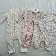 UNIQLO 花柄ロンパース 60cm 70cm まとめ売り