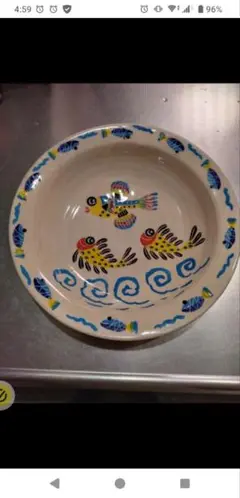 南島焼　カレー皿　奈美ロリマーさん作品