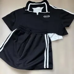 クロップドセットアップ　ブラック