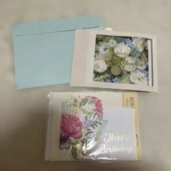 花柄ポップアップ誕生日カード