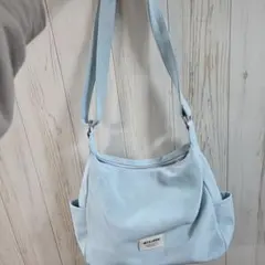 未使用 レディース ライトブルー ショルダーバッグ かばん