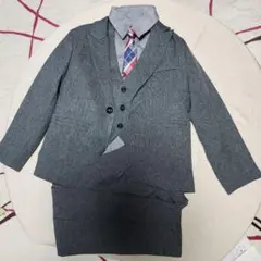 男の子スーツ5点セット　グレー　ベスト　卒園式入園式、結婚式