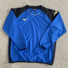 Mizuno 長袖ピステ 160 青/黒