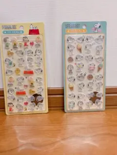 最終値下げ！スヌーピー♡立体シール♡2枚セット♡新品