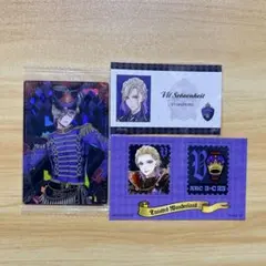 ツイステ　ヴィル　アニメイト　特典　切手風シール　カフェ　ホログラムステッカー