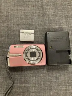 OLYMPUS μ1020 ピンク 充電器付 動作品のサムネイル