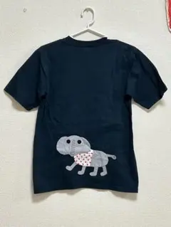 ハンドメイド ゾウさんのアップリケ付きTシャツ　保育士さん幼稚園教諭絵本アニマルのサムネイル