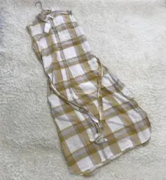 Mila Owen ミラオーウェン ワンピース 0 S相当 麻綿混 I-1018