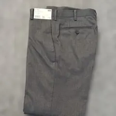 新品　未使用　UNIQLO ストレッチウールスリムパンツ ダークグレー 73cm