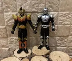 仮面ライダー龍騎　ミニソフビ2体セット　当時品　オーディン　タイガ