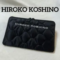 【新品未使用】ヒロココシノ キルティング 長財布 マルチウォレット ブラックのサムネイル