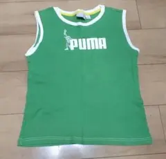 140cm PUMA ノースリーブ タンクトップ グリーン