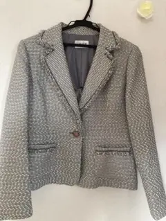 グレー系ツイードスーツ