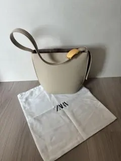 ZARA バッグ　ベージュ