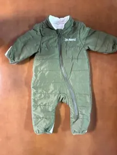 スノーウエア ジャンプスーツ カーキ80cm