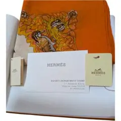 HERMÈS マング柄スカーフコットンチャー厶付き レアなお品　コットン100% 2026年最新】エルメス コットンスカーフの人気アイテム - メルカリ