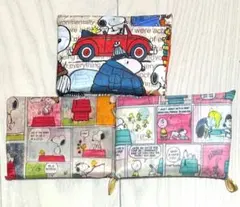 新品　スヌーピー　SNOOPY 折りたたみ　大容量エコバッグ　3個セット