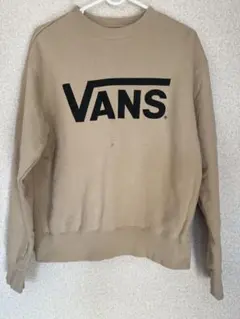 VANS ベージュ スウェット トレーナー
