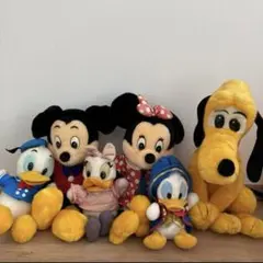 【レア】ディズニー レトロ ビンテージ ぬいぐるみセット