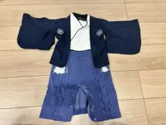 ベビー着物風服 ネイビー 80cm