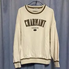 COLZA ロゴ トレーナー アイボリー L