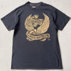 HARLEY DAVIDSON 3D エンブレム イーグル Tシャツ L