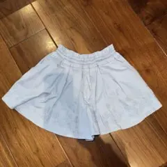 メゾピアノ　キュロットスカート　110 水色