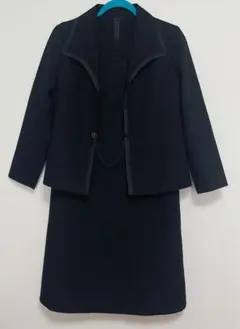 レトロ　ブラックスーツ・ワンピースセット/11号