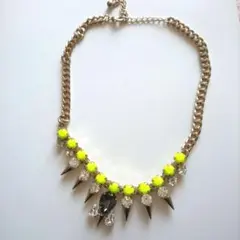 ビジュー×スタッズ ネックレス