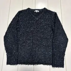 最終値下げ★グロースバイグレイル 【L】 シャギーニット 柔らか 洗える 黒