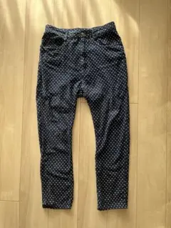 mercibeaucoup メルシーボークーサルエルパンツ　紺　ドット 1のサムネイル