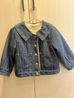 petit main デニムジャケット ボア付き